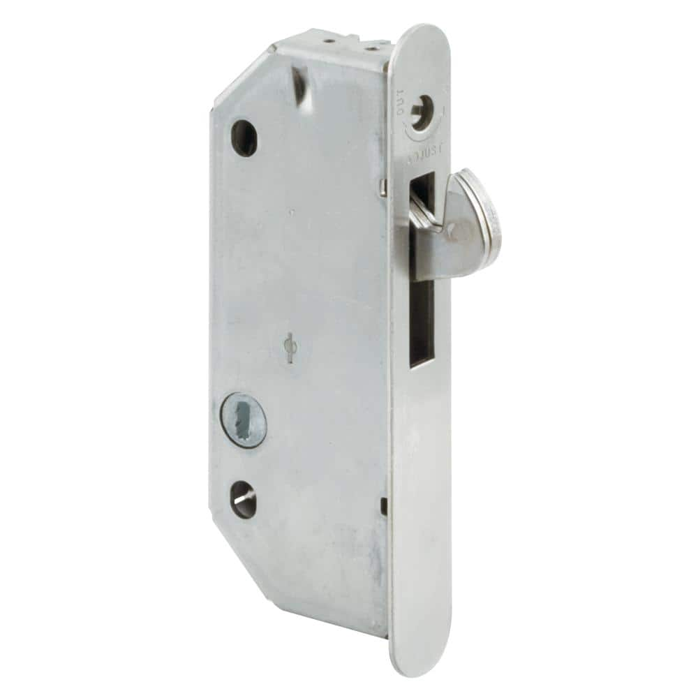 Prime-Line 2-9/16 in. Steel, Round-faced Mortise Latch with Vertical Keyway  E 2171 - The Home Depot