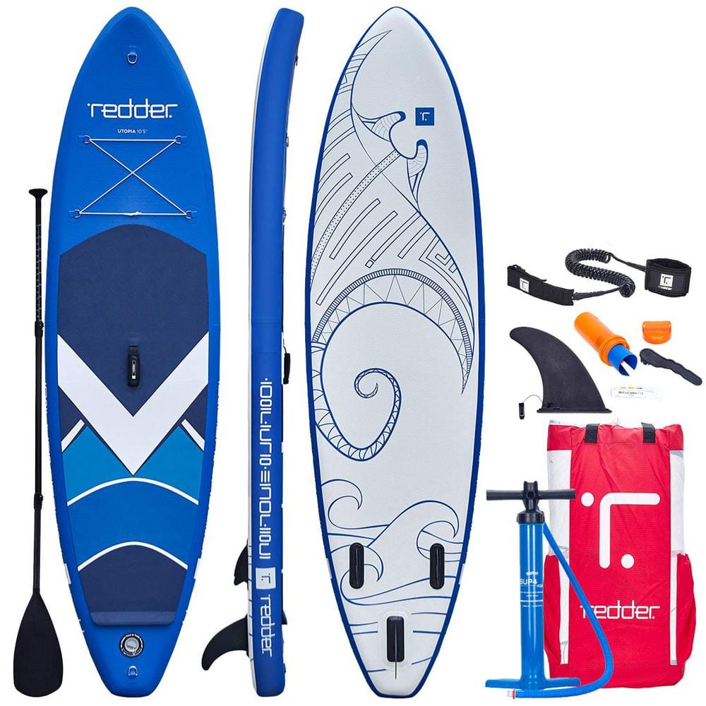 Utopia 125 in. L Premium Inflatable Stand Up Paddle Board with Full SUP Accessories -  redder, 111308004