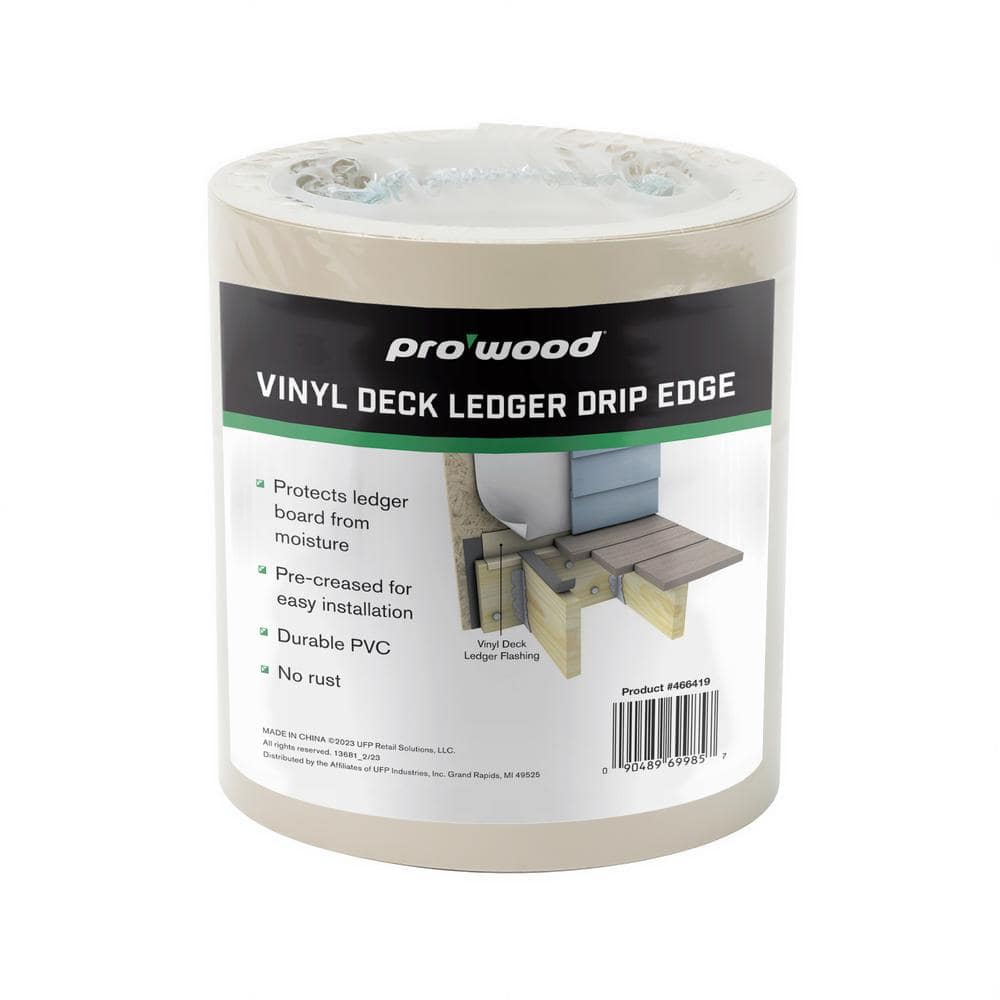ProWood 25 ft. Roll Vinyl Deck Ledger Drip Edge