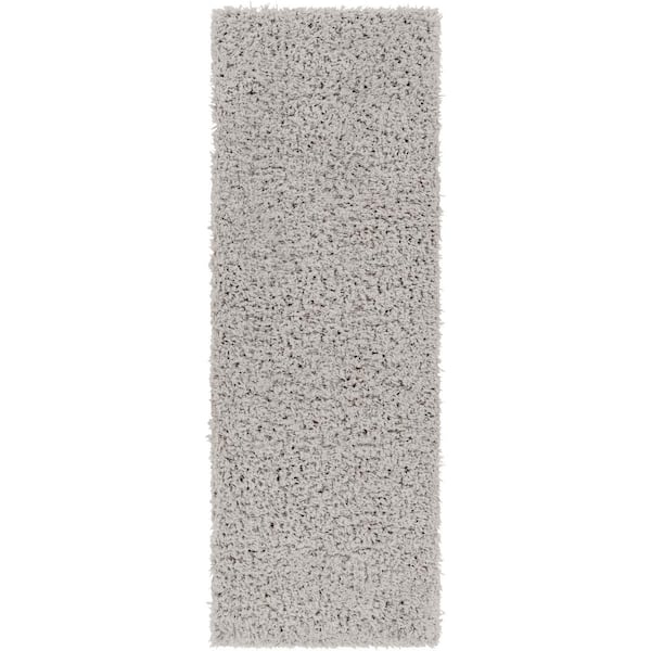 Marne Medium Grey 3 ft. x 7 ft. Indoor Area Rug