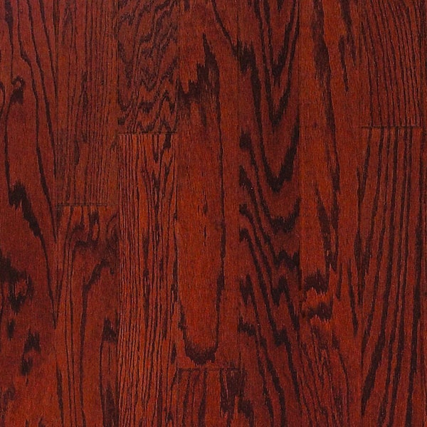 Millstead Oak Bordeaux 3/4 in. Thick x 4 in. Width x Random Length Solid Real Hardwood Flooring (21 sq. ft. / case)