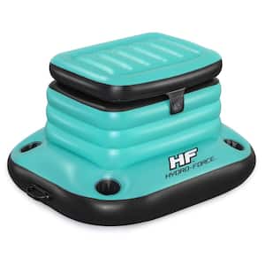 Hydro-Force Glacial Sport 9.43 Gal. Inflatable Floating Cooler, Teal