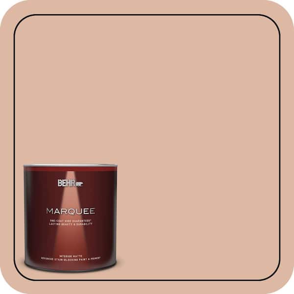 BEHR MARQUEE 1 qt. #ECC-60-1 Coral Bay Matte Interior Paint & Primer