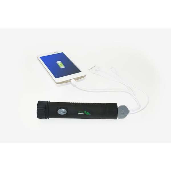 3-Watt LED Rechargeable Flashlight with Integrated 4500mAh Powerbank for Charging Portable Devices