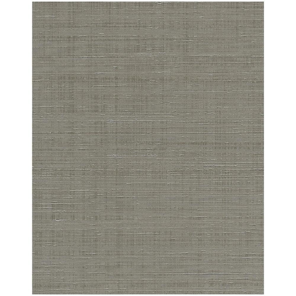 Dark Gray Spun Silk Removable Washable Wallpaper