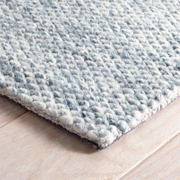 Loggia Handwoven Wool Sky 10 ft. x 14 ft. Indoor Area Rug