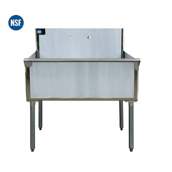 36 in. Stainless Steel Commercial Utility Sink