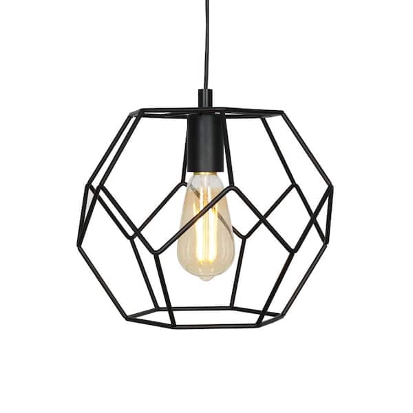 Cresswell 1 Light Matte Black Modern, Swag Lamps Home Depot