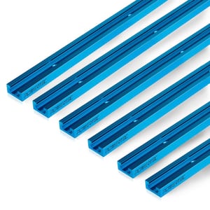 36 in. Double-Cut Profile Universal T-Track with Predrilled Mounting Holes (6-Pack)