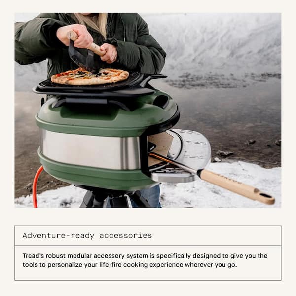 GOZNEY Tread Propane Outdoor Pizza Oven in Olive GTPOLUS1225 - The
