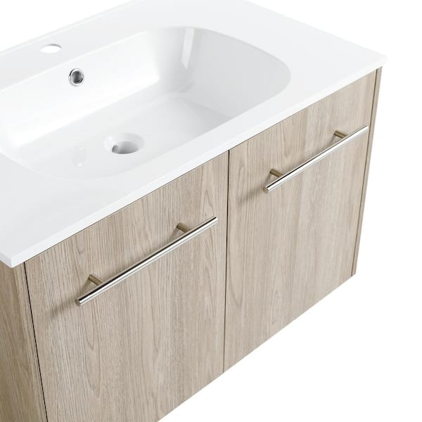 VAPSINT 29 in. W x 20 in. D x 27 in. H 2 Doors Bathroom Vanity in