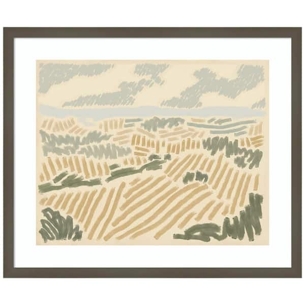 Amanti Art "Paysage de Montpellier II" by Jacob Green 1-Piece Wood Framed Giclee Country Art Print 25 in. x 21 in.