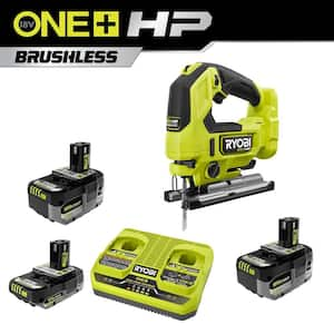 ONE+ 18V HIGH PERFORMANCE Kit w/ (2) 4.0 Ah Batteries, 2.0 Ah Battery, 2-Port Charger, & ONE+ HP Brushless Jig Saw