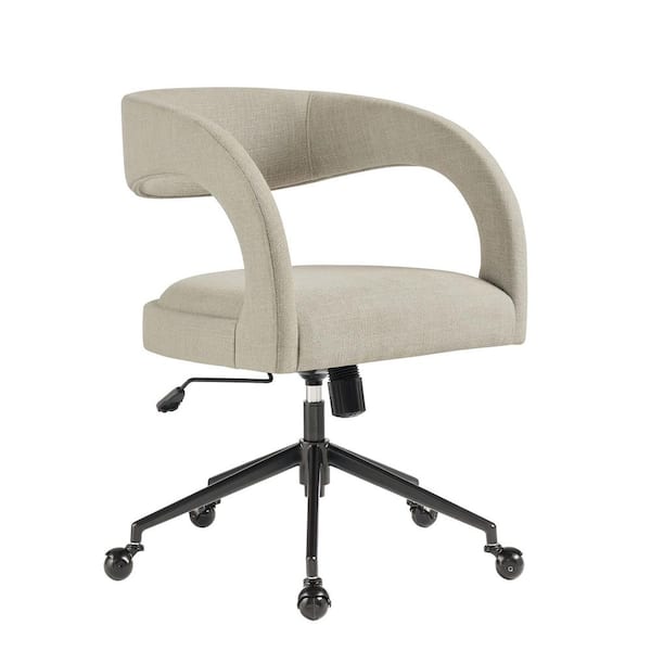 MODWAY Pinnacle Upholstered Office Chair in Linen Slub Weave Fabric