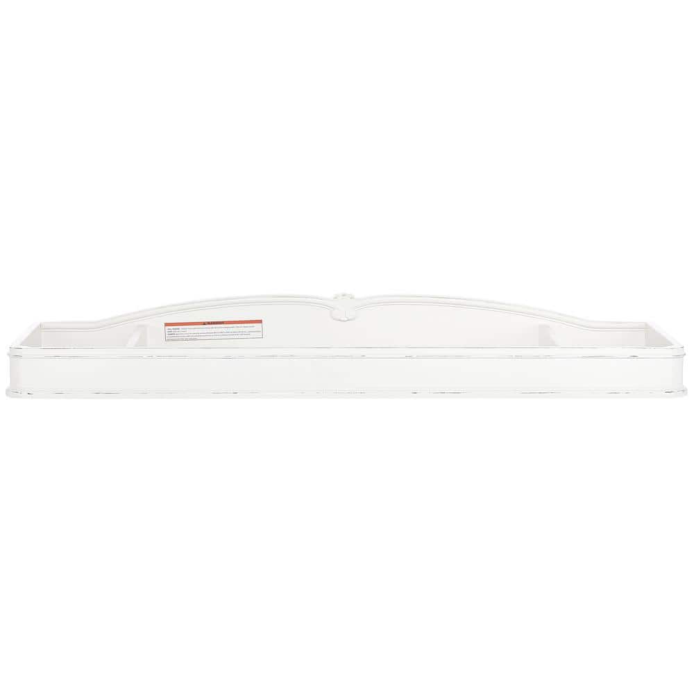 Evolur Westbury Aged 8 in. White Changing Tray 904AWHITE The Home Depot