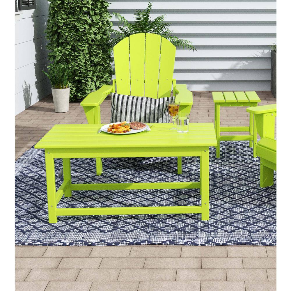 Lime Green Poly Adirondack Outdoor Coffee Table