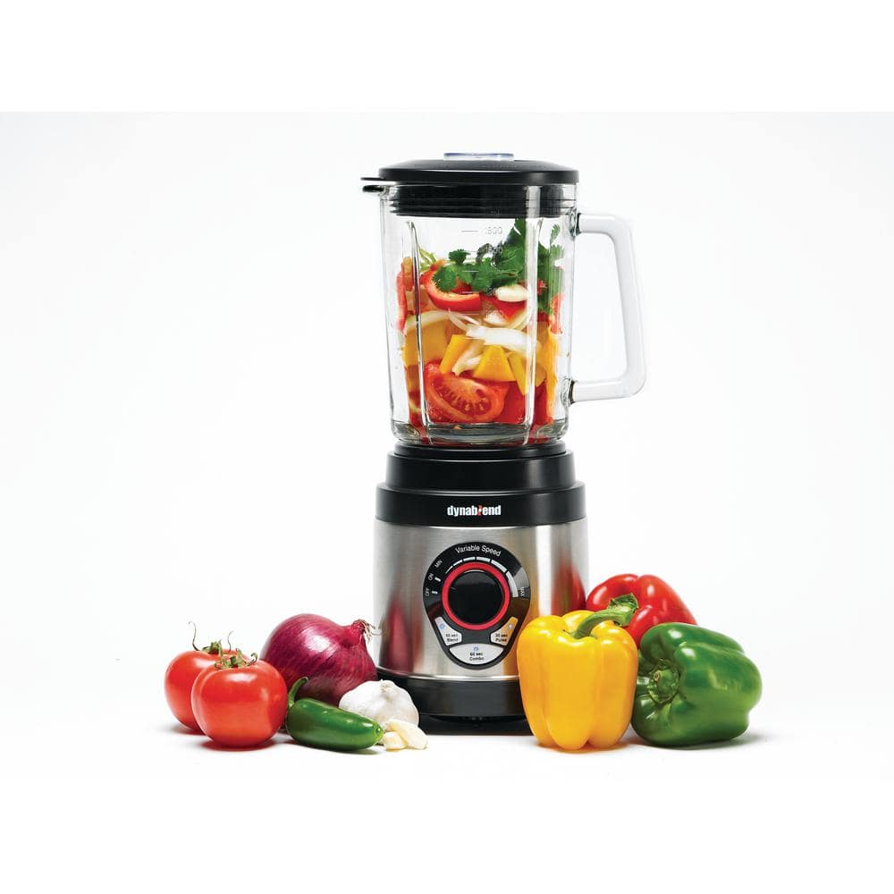 Dynablend 60-oz Stainless Steel and Glass Variable Speed Countertop Blender