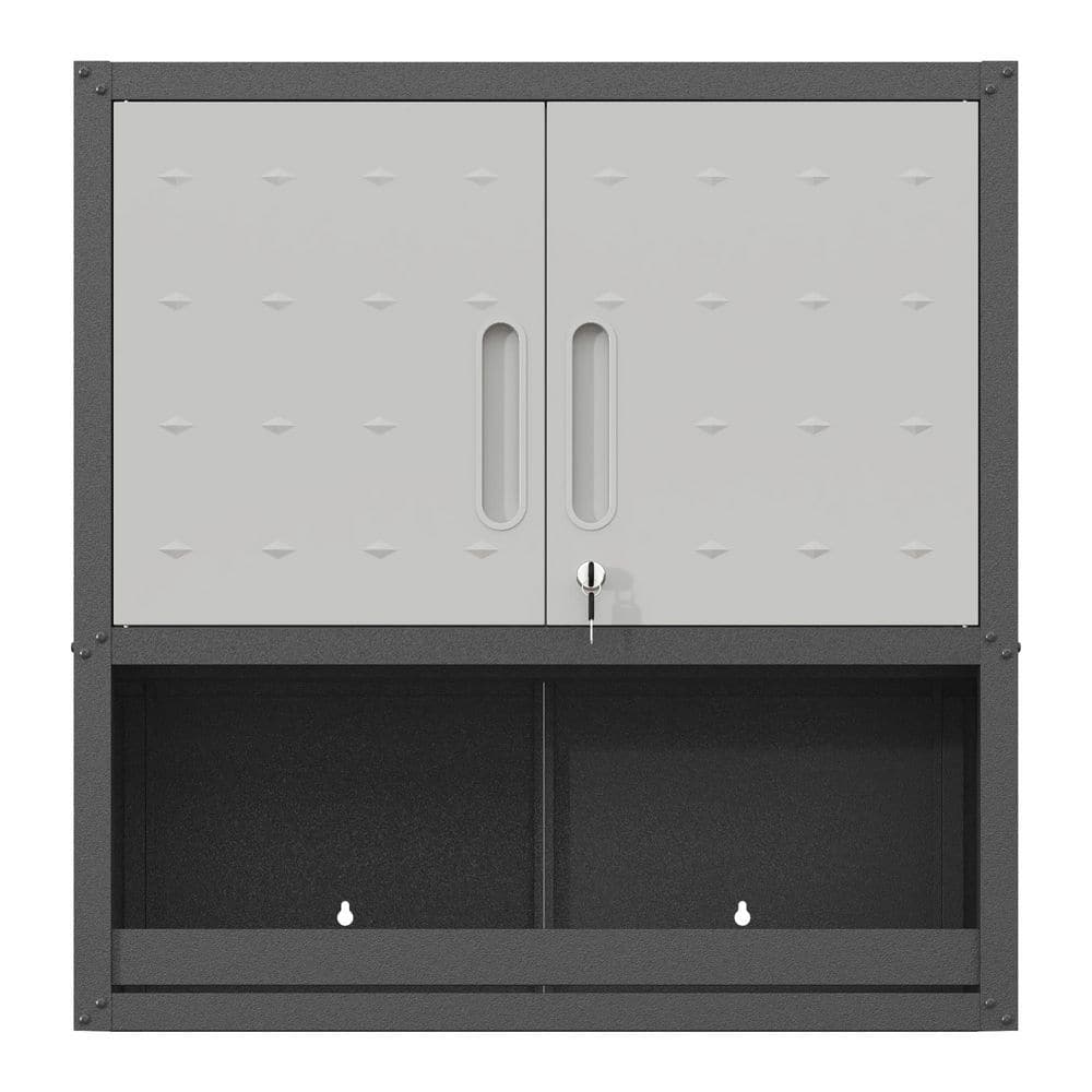 11.81 in. W x 29.53 in. D x 30.31 in. H Black and Gray Linen Cabinet,Metal Tool Cabinet with Locking Door and Drawer price history on PriceWatchPro