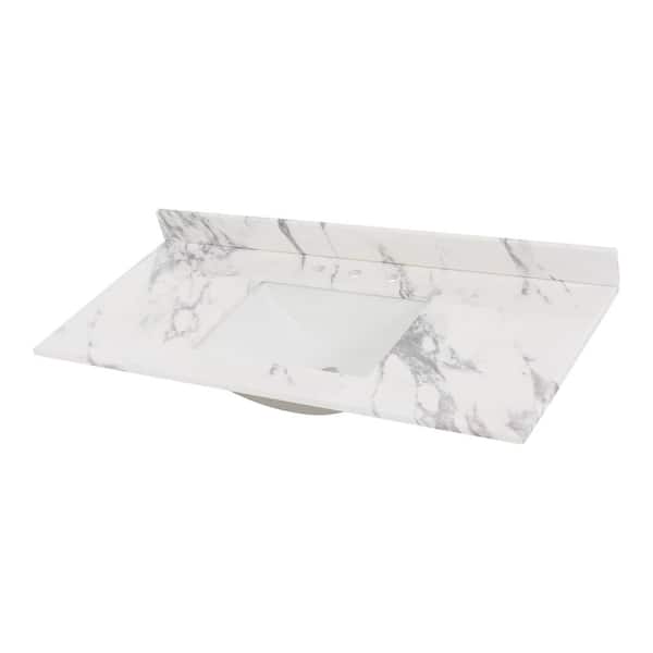 unoa 【Marble stone】No sleeve design Home Decorators Collection 49 in. W x 22 in. D Engineered
