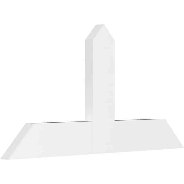 Ekena Millwork Portland 48 in. W x 24 in. H x 2 in. D Signature Polyurethane Bracket