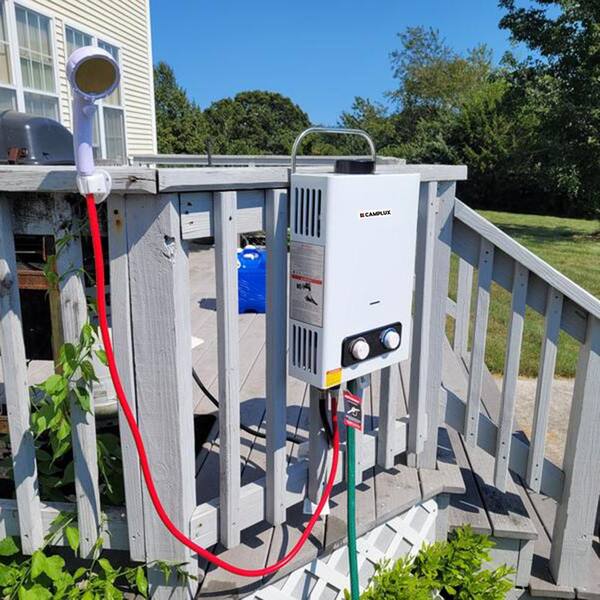 CAMPLUX Pro GPM 41,000 BTU Outdoor Portable Propane Tankless Water  Heater with LED Display BD158-N1