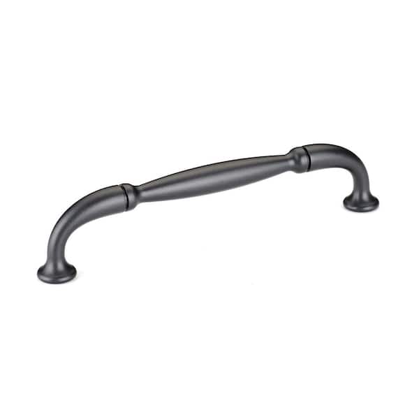 Richelieu Hardware Hudson Collection 5 1/16 in. (128 mm) Anthracite Traditional Curved Cabinet Bar Pull