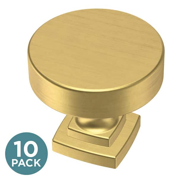 Liberty Classic Bell 1-1/4 in. (32 mm) Modern Gold Round Cabinet Knob (10-Pack)