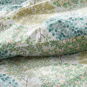 Company Cotton Trees In Bloom Floral Cotton Percale Comforter