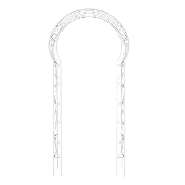 59 in. x 98.4 in. Metal Garden Arch Assemble Freely with 8-Styles Garden Arbor Trellis Climbing Plants Support Rose Arch