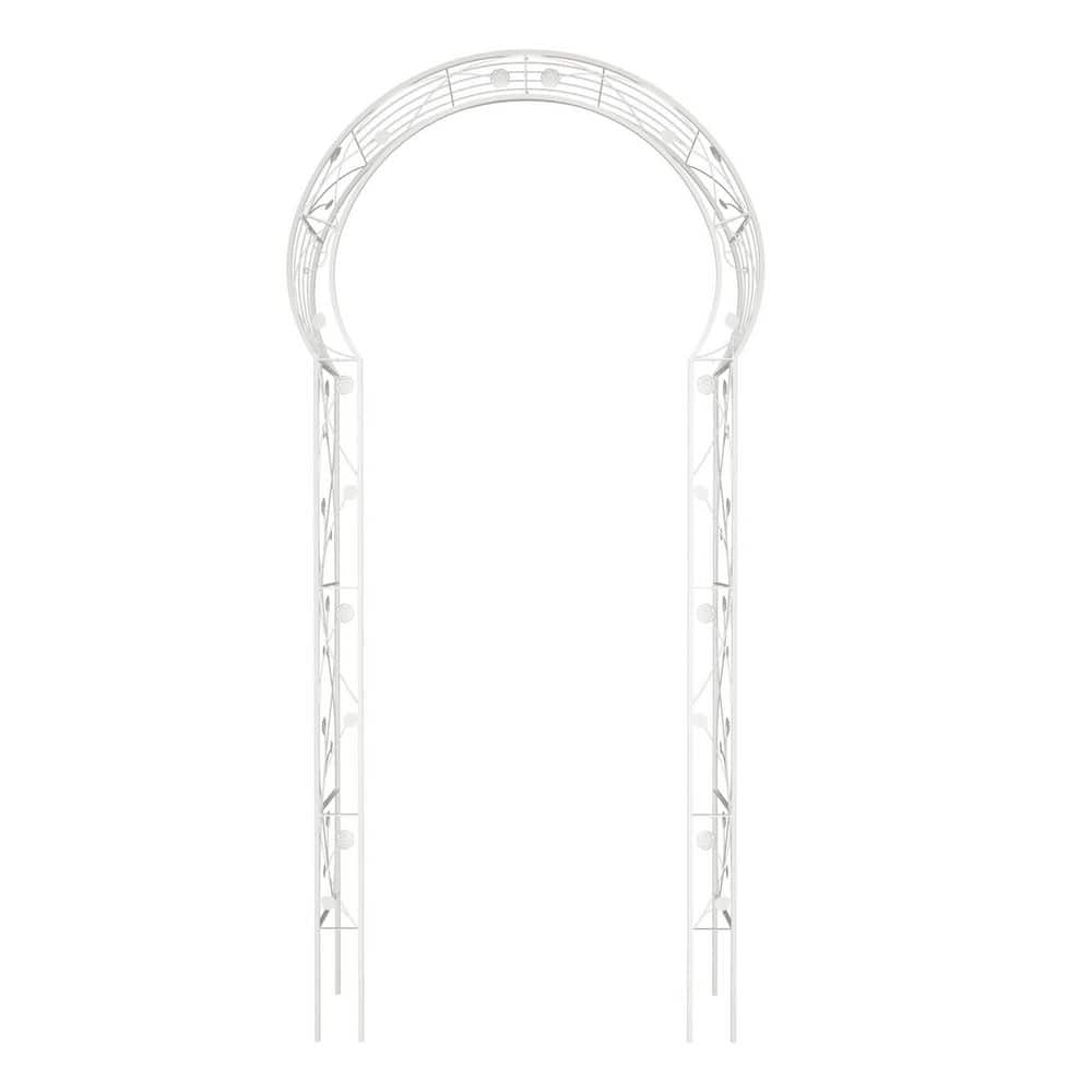 74.4 in. x 98.4 in. Metal Garden Arch Assemble Freely with 8 -tyles Garden Arbor Trellis Climbing Plants Support price history on PriceWatchPro