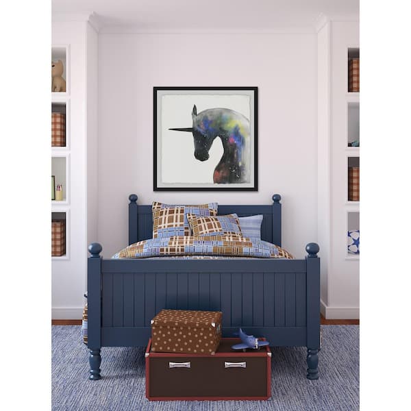 Unbranded 40 in. H x 40 in. W "Mystical Unicorn" by Marmont Hill Framed Printed Wall Art