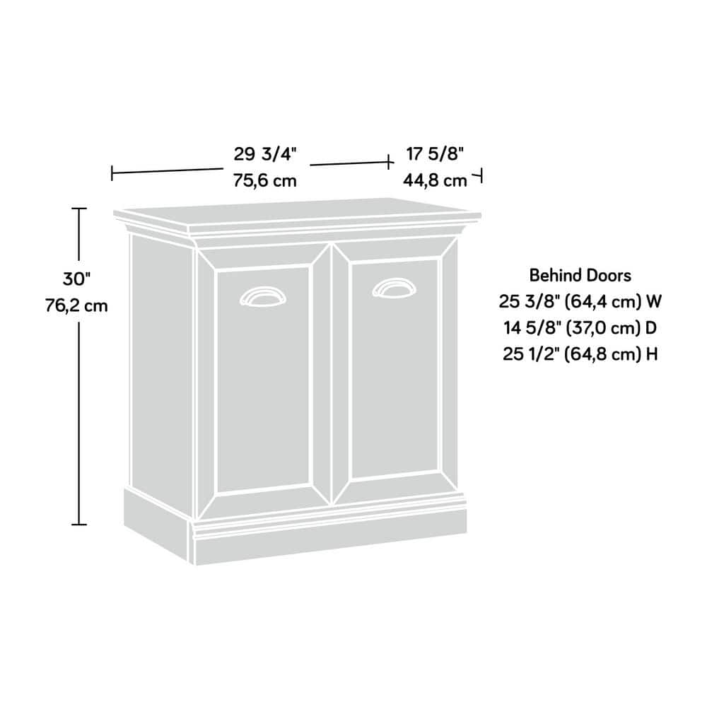 Pebble Pine 30" Utility Printer Stand with Storage
