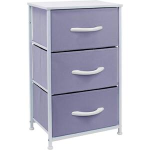 3 Drawers Purple Nightstand 28.75 in. H x 17.75 in. W x 11.87 in. D