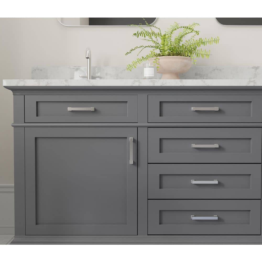Chelsey 4-inch Polished Nickel Modern Bar Pull with Mounting Hardware