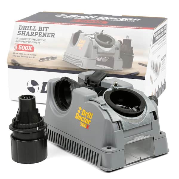 Drill Doctor DD500X Drill Bit Sharpener-3/32 in. to 1/2 in. for Steel, Masonry, Carbide and Tin-Coated Drill Bits-118° or 135° Angle