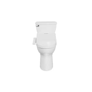 Advanced Clean 1.0 SpaLet Bidet Seat with Cadet 3-Right Height Elongated 1.28 GPF Toilet in White