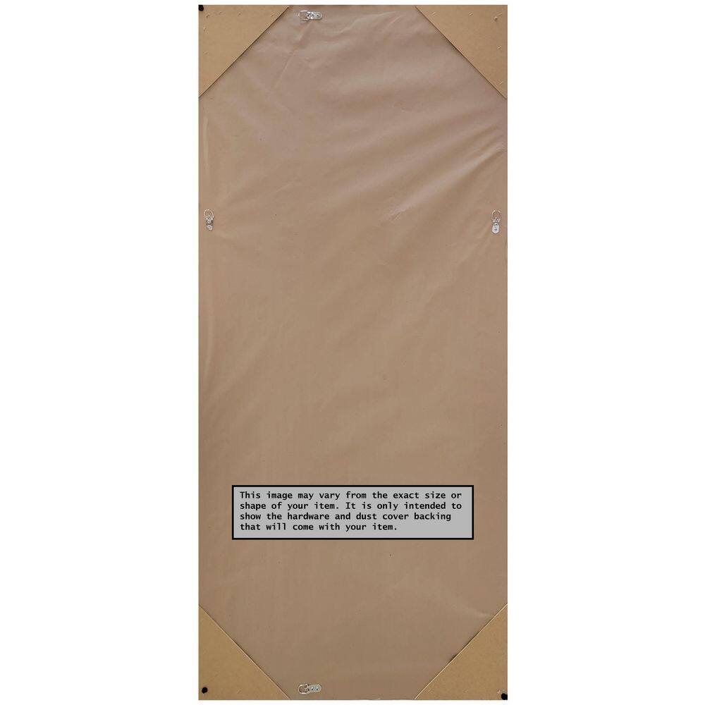 Elegant Full-Length Bronze and Silver Wood Framed Mirror