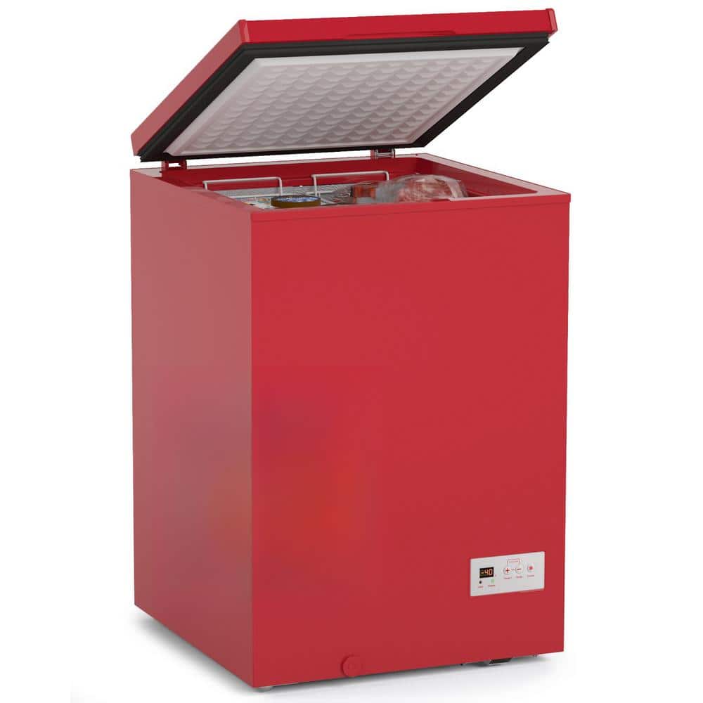 Deeshe 21.8 in., 3.5 cu. ft., Manual Defrost Chest Freezer Free