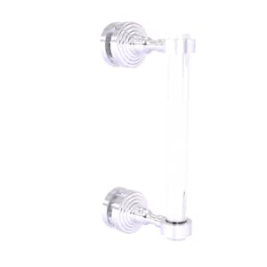 Pacific Grove 8 in. Single Side Shower Door Pull in Satin Chrome