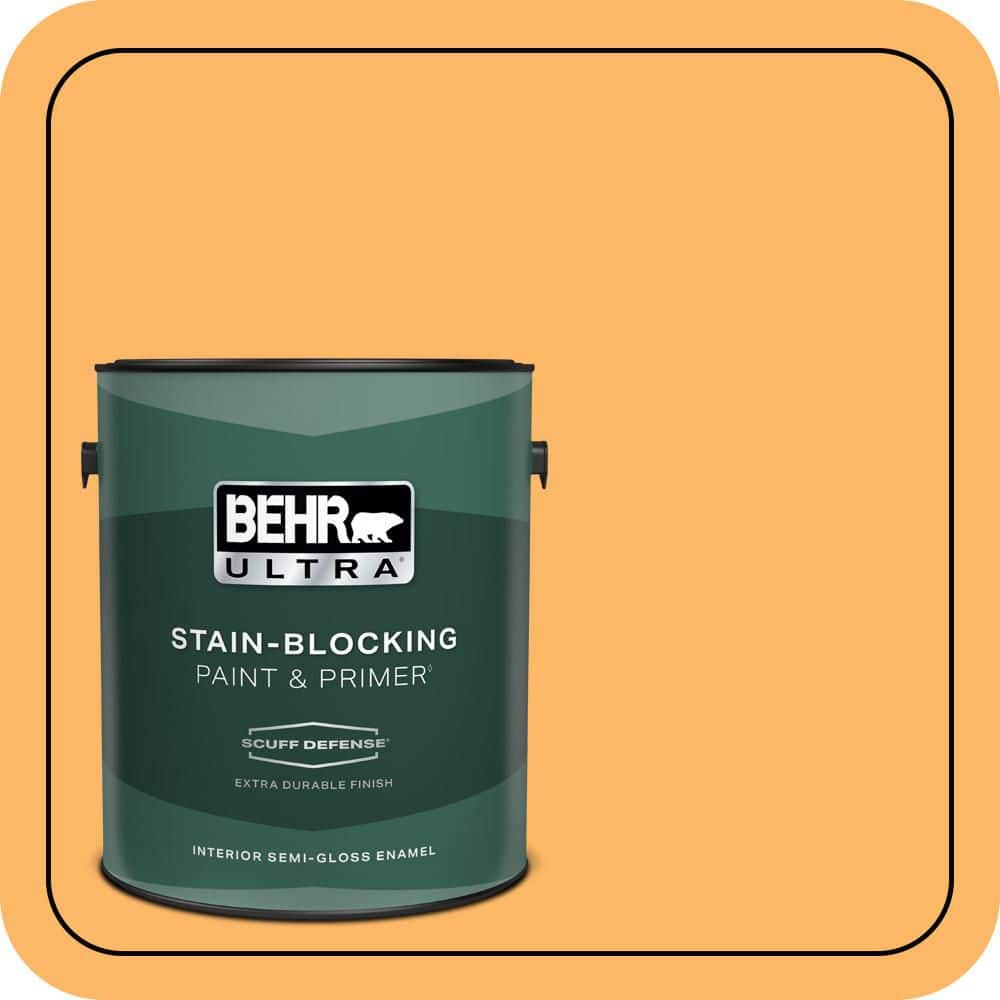 1 gal. Home Decorators Collection #HDC-SM14-11 Yellow Polka Dot Extra Durable Semi-Gloss Enamel Interior Paint & Primer price history on PriceWatchPro
