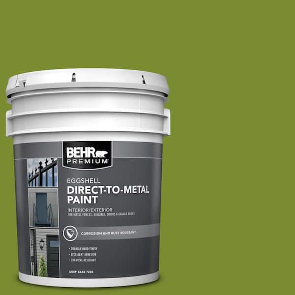 BEHR PREMIUM 5 gal. #P360-7 Sassy Grass Eggshell Direct to Metal Interior/Exterior Paint
