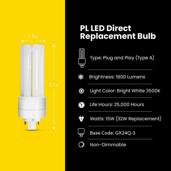 100-Watt Equivalent CFLNI Dimmable Energy Saving CFL Light Bulb Bright White (1-Bulb)