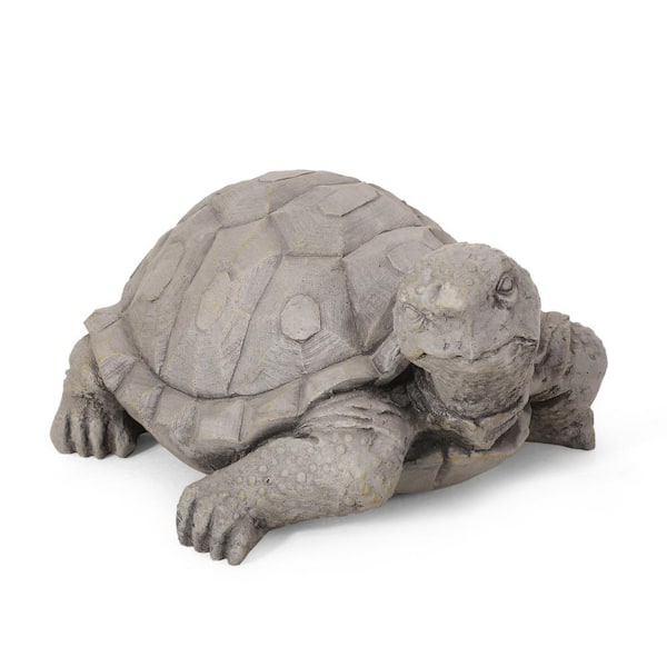 Noble House Orwell 15 in. Outdoor Turtle Garden Statue