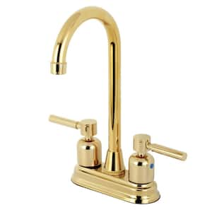 Concord 2-Handle Bar Faucet in Polished Brass