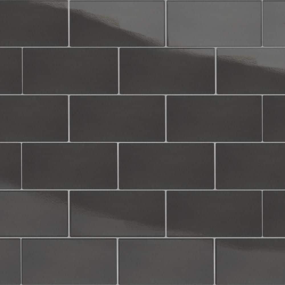 Piscina Glossy Black with BioTech 10 in. x 20 in. Porcelain Floor and Wall Tile (10.64 sq. ft. /Case) price history on PriceWatchPro