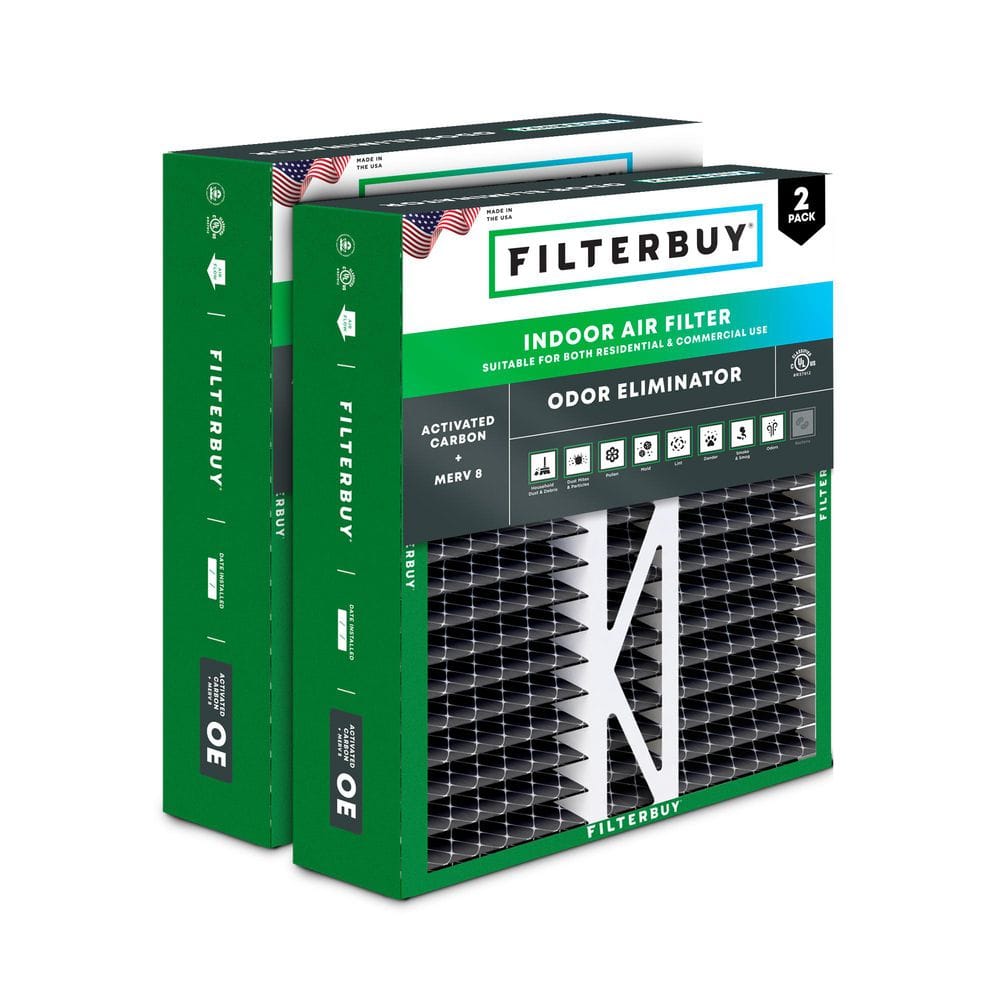 20 in. x 20 in. x 5 in. MERV 8 (FPR 5) Odor Eliminator Pleated HVAC AC Furnace Air Filters for Honeywell (2-Pack) price history on PriceWatchPro