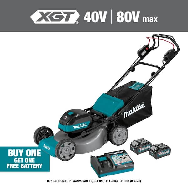 Makita 40V max XGT Brushless Cordless 21 in. Walk Behind Self-Propelled Commercial Lawn Mower Kit (4.0Ah)