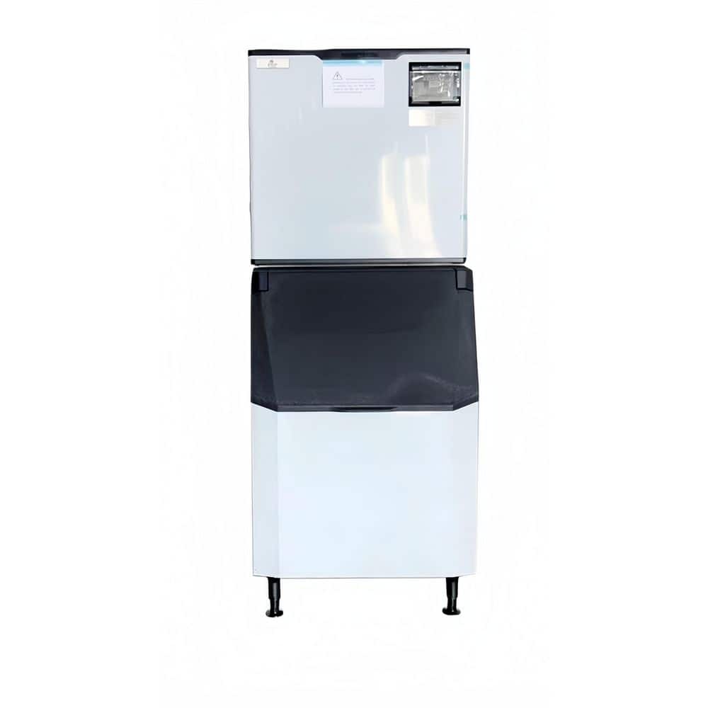 30in. W 1000 lb. Daily Half-Square Commercial Ice Maker Machine, NSF Certified, Stainless Steel NSF