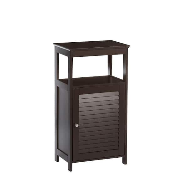 RiverRidge Home Ellsworth 18 in. W x 32-17/25 in. H x 11-4/5 in. D Bathroom Linen Storage Floor Cabinet in Espresso