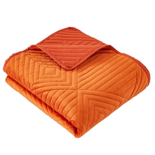 Greenland Home Fashions Riviera Velvet Spice 50 x 60'' Velvet Throw Blanket